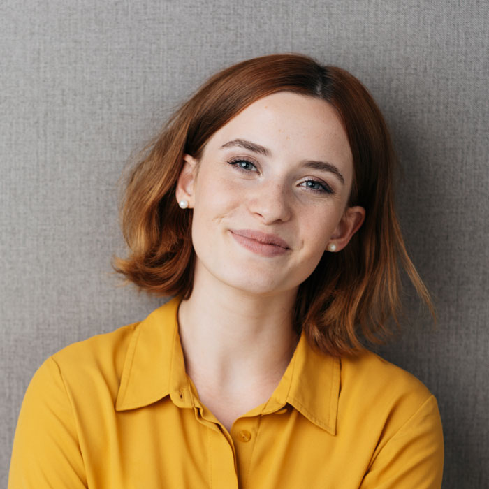 Woman smiling
