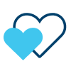 two hearts icon