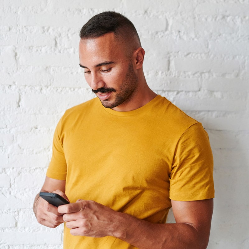 Man holding phone